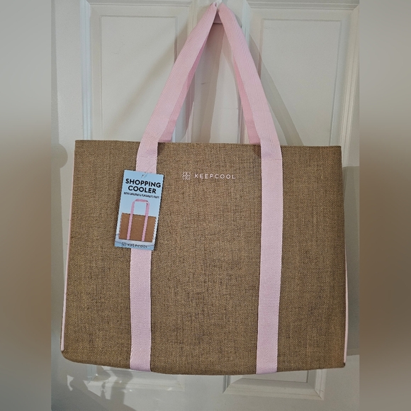 KEEPCOOL Handbags - Brown and Pink Tote Bag